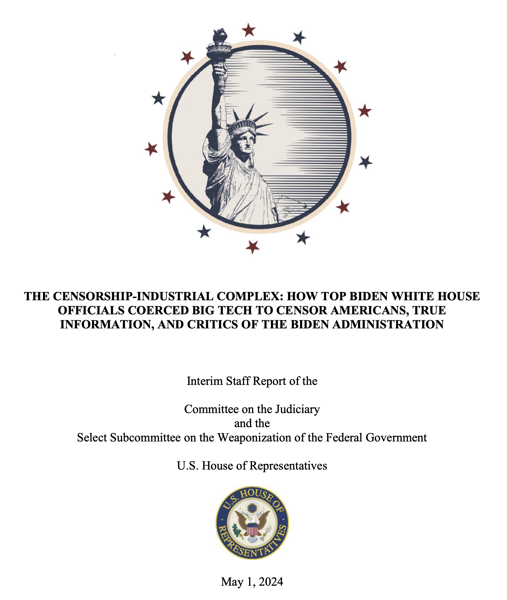 Fauci Judiciary Report on COVID Cover-up